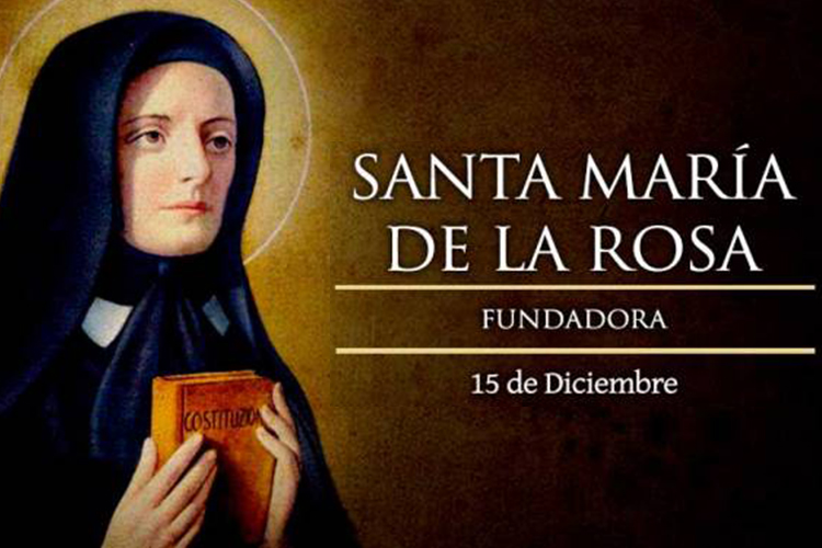 Santa María de la Rosa, fundadora de las Siervas de la Caridad