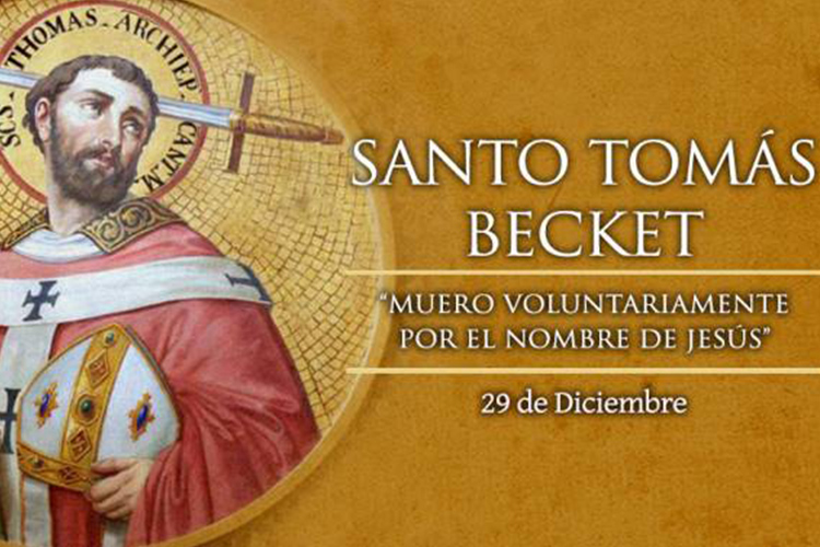 Hoy se celebra a Santo Tomás Becket de Canterbury