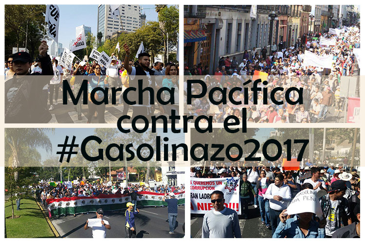 Miles marchan en todo el país contra el #Gasolinazo2017