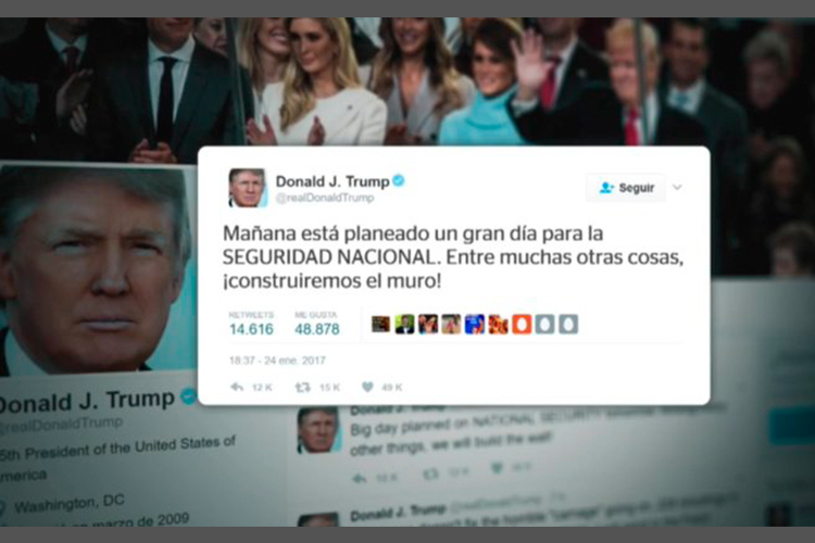 Donald Trump anuncia que iniciará la construcción del muro en la frontera con México