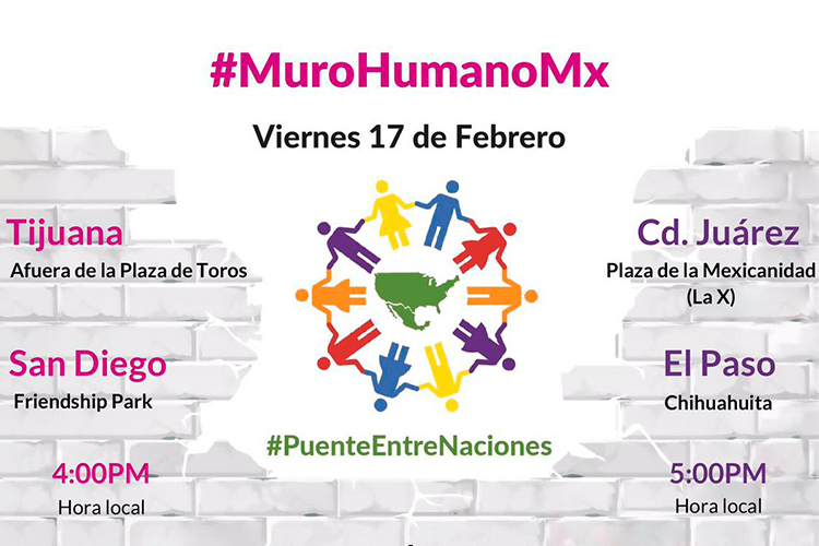 Hoy, #MuroHumanoMx en la frontera México-EU