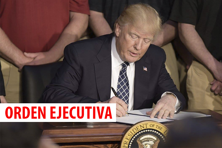 Donald Trump firma una orden ejecutiva, ahora contra el medio ambiente