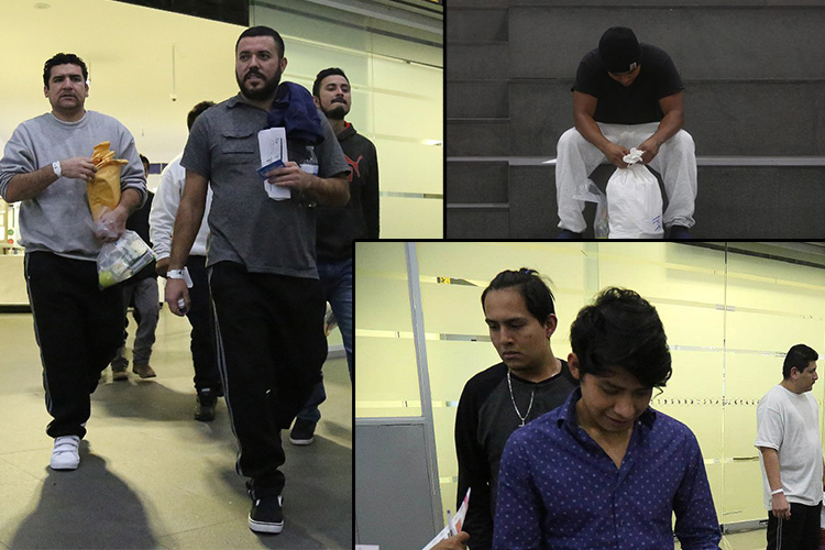 El rostro de nuestos paisanos deportados llegando al aeropuerto de la Ciudad de México [FOTOGALERÍA]