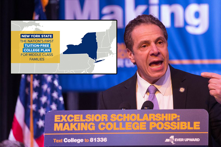 Nueva York, primer estado en ofrecer educación universitaria gratuita