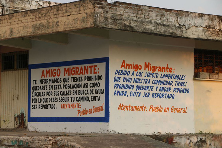 El muro anti-migrantes de Oaxaca