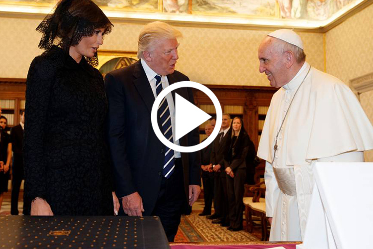 La broma del papa Francisco a Melania Trump: "¿Qué le das de comer…?"