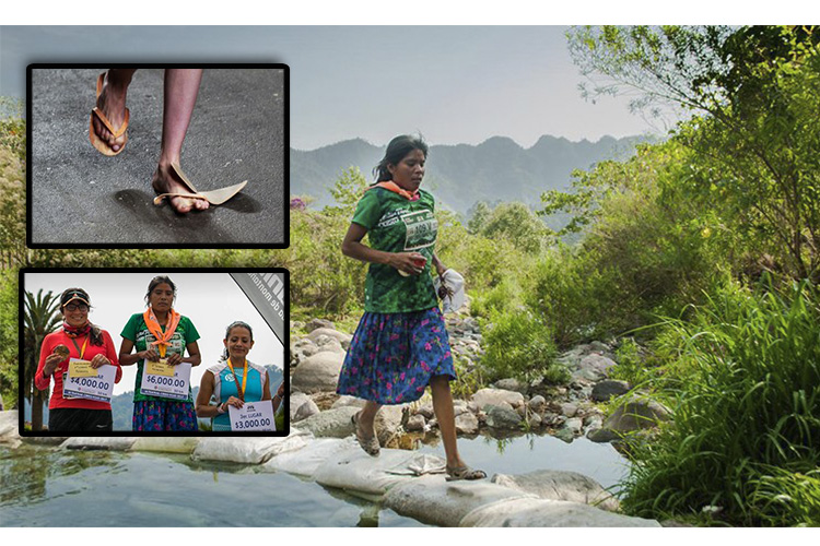 Joven mexicana tarahumara gana maratón con falda y huaraches [VIDEO]