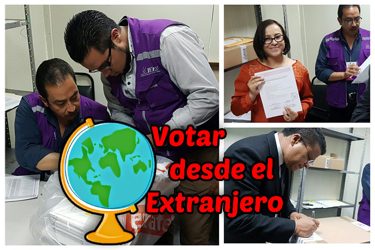 Llegan a México sobres postales de Voto de Mexiquenses residentes en el extranjero