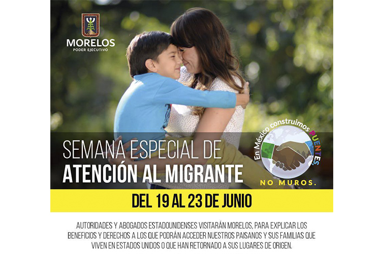Abogados de EU llegan a Morelos para orientar y resolver dudas a migrantes