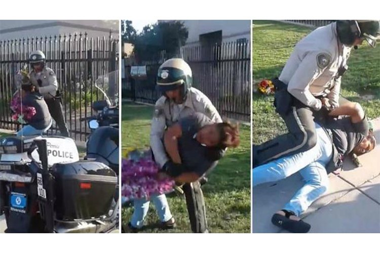 "Este racismo tiene que parar": Vendedora de flores arrestada violentamente en California