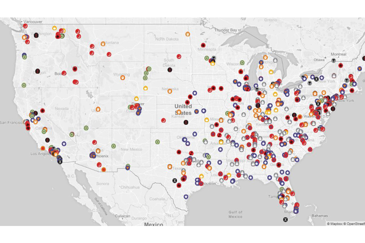 El mapa de odio en EEUU: los estados con más grupos de ideología extremista