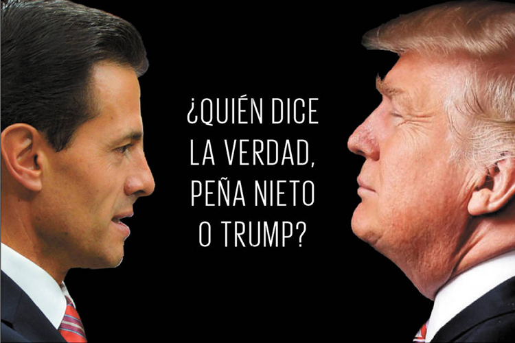 Trump asegura que EPN le habló para felicitarlo por su política de migración; México lo niega