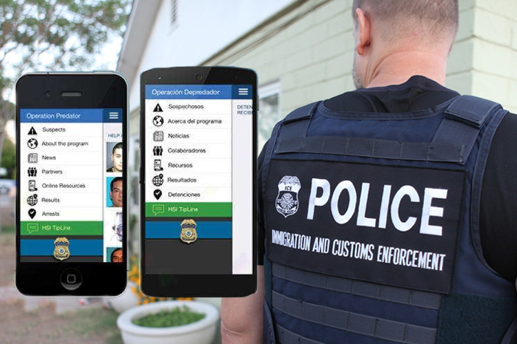 Operación Depredador, la app de ICE para localizar acosadores de niños