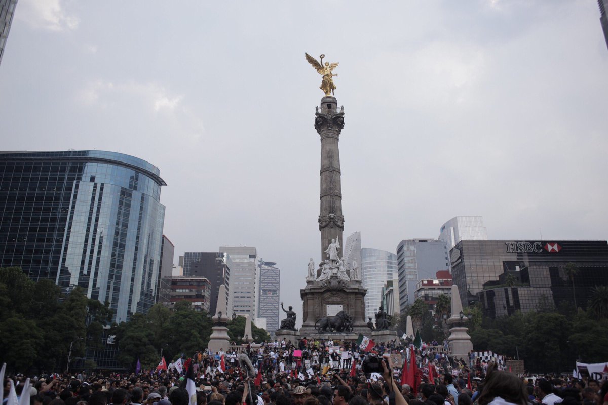 La marcha de la ciudad de México salió de El Ángel de la Independencia | Foto: Amnistía Internacional