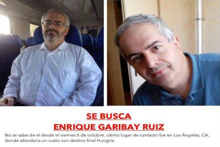 pedimos tu ayuda para encontrar a Enrique Garibay Cruz,  mexicano de 51 años que desapareció en Estados Unidos el pasado 6 de octubre.