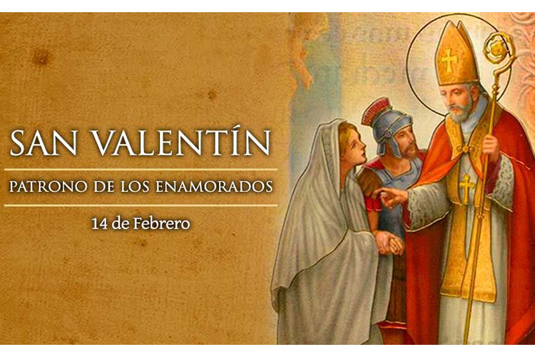 San Valentín dando la bendición