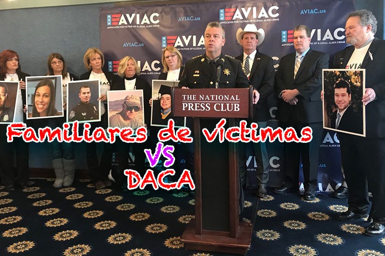 Familiares de las víctimas de delitos de los indocumentados se reunieron este día DC para exigir Donald Trump que la seguridad de los estadounidenses sea prioridad y que no haya acuerdo sobre DACA ni amnistía con los migrantes.