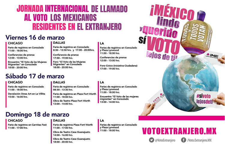 El Consulado General de México en Dallas, Texas, invita al “Encuentro sobre el voto de las mujeres mexicanas migrantes”