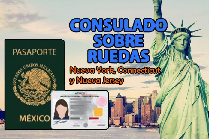 El Consulado General de México en Nueva York brinda el servicio de Consulado sobre ruedas, una unidad móvil del consulado mexicano que recorre tres estados.