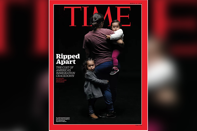 La revista Time dedicará la portada de su edición del próximo 19 de marzo al drama de la separación familiar que se vive en Estados Unidos. | Foto: Twitter