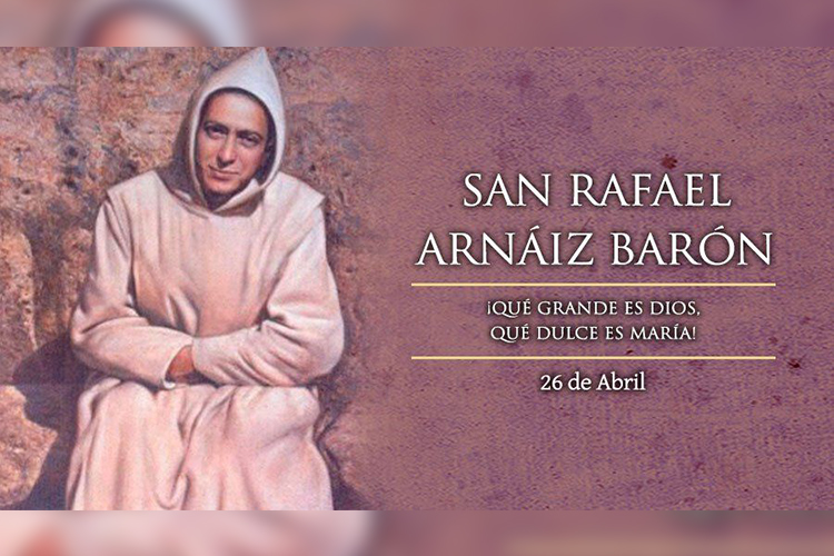 San Rafael Arnaiz Barón era un religioso español de la Orden Cisterciense de la Estricta Observancia, definido como uno de los más grandes místicos del siglo XX