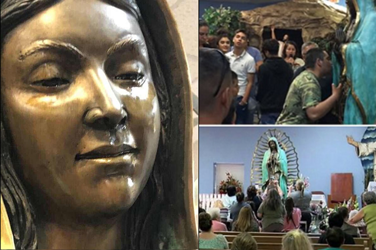 Una estatua de la Virgen de Guadalupe ha reunido a miles de feligreses en una pequeña iglesia de la localidad estadounidense de Hobbs, en Nuevo México; llora y sus lágrimas huelen a rosas.