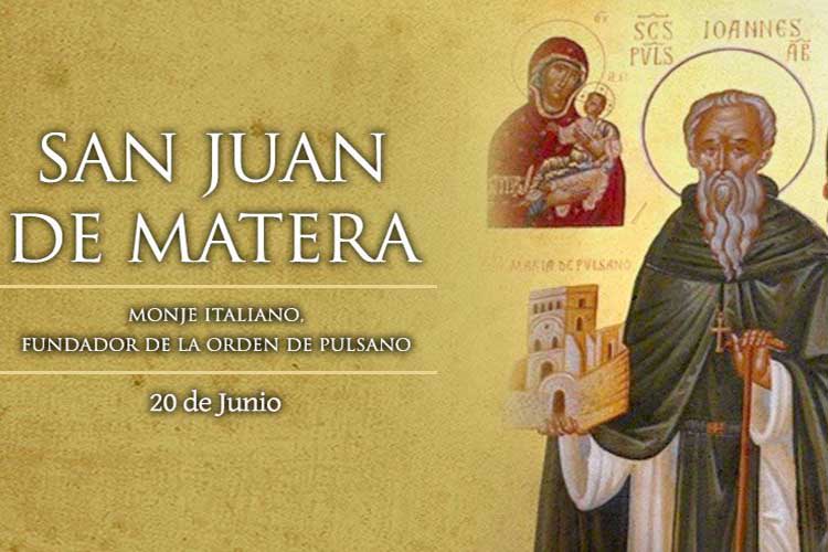 Hoy celebremos a San Juan de Matera