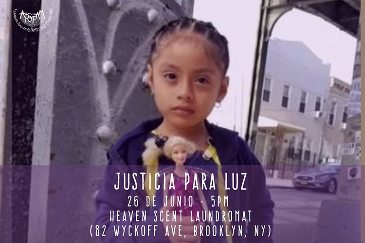 Luz González era una menor de 4 años de edad originaria de México que murió atropellada este 25 de junio mientras se enconraba en una acera.