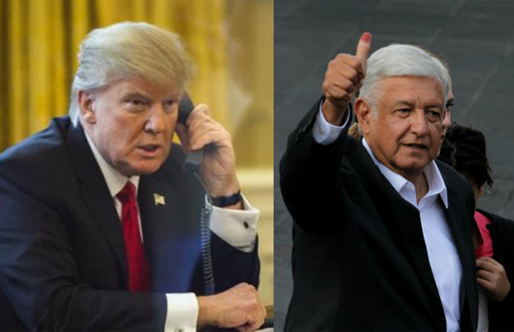 Andrés Manuel López Obrador sostuvo esta tarde una conversación telefónica de media hora con el mandatario estadounidense, Donald Trump