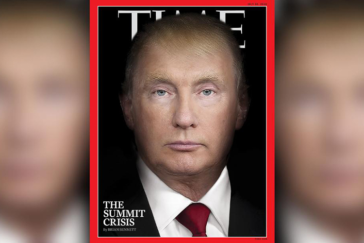 La revista Time no se contuvo al tratar de resumir la relación entre el presidente Donald Trump con su homólogo ruso, Vladimir Putin.