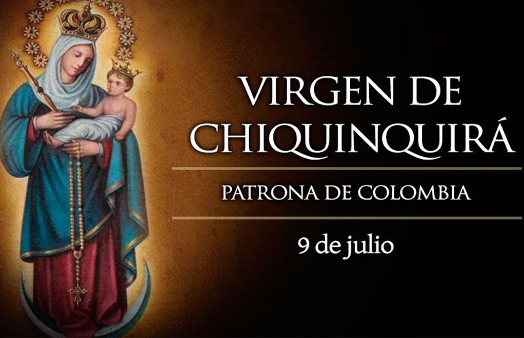El 9 de julio se celebra la Fiesta de Nuestra Señora del Rosario de Chiquinquirá, que fue proclamada por el Papa Pío VII, en 1829, como Patrona de Colombia