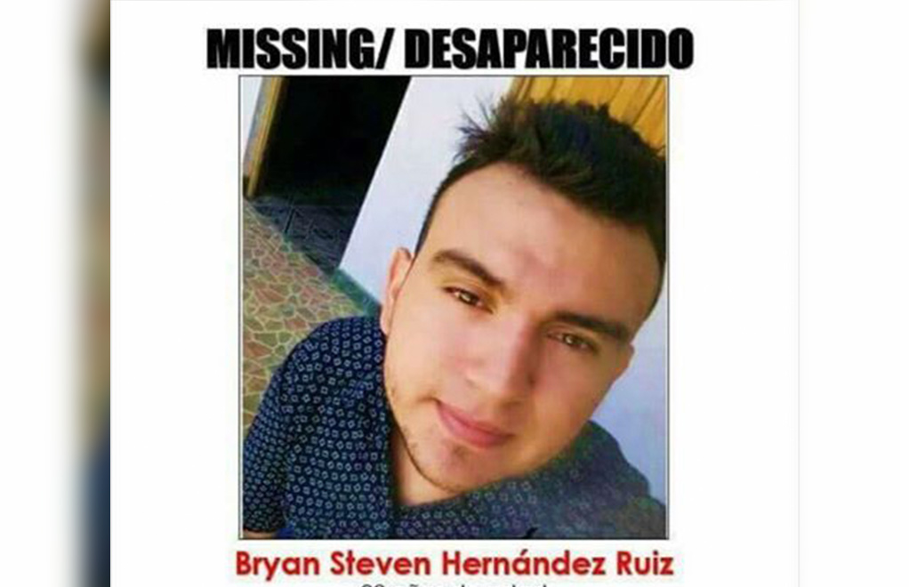 Pedimos tu ayuda para encontrar a Bryan Steven Hernández Ruiz, joven guatemalteco que se encuentra desaparecido desde inicios de junio.