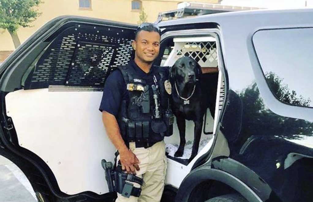 En esta foto sin fecha provista por el departamento de policía de Newman, California, se ve al oficial Ronil Singh, quien el 26 de diciembre de 2018 fue asesinado durante una parada de tráfico de rutina.