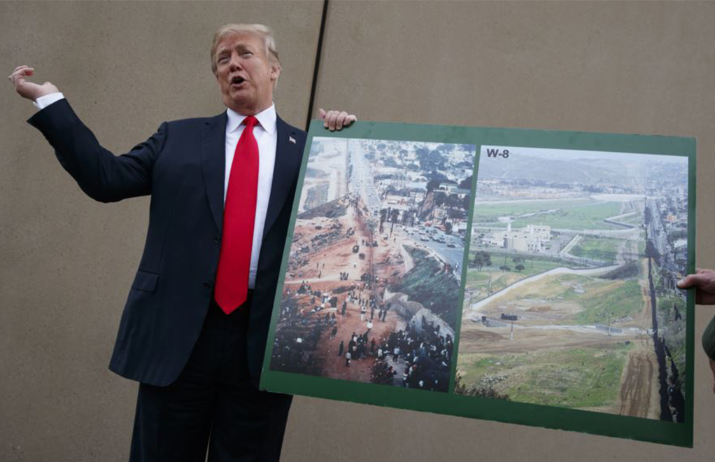 El presidente Donald Trump había dicho la semana pasada que veía menos de un 50 por ciento de posibilidades de que los negociadores del Congreso puedan lograr un acuerdo para financiar el muro en la frontera. | Foto: Voz de América / AP