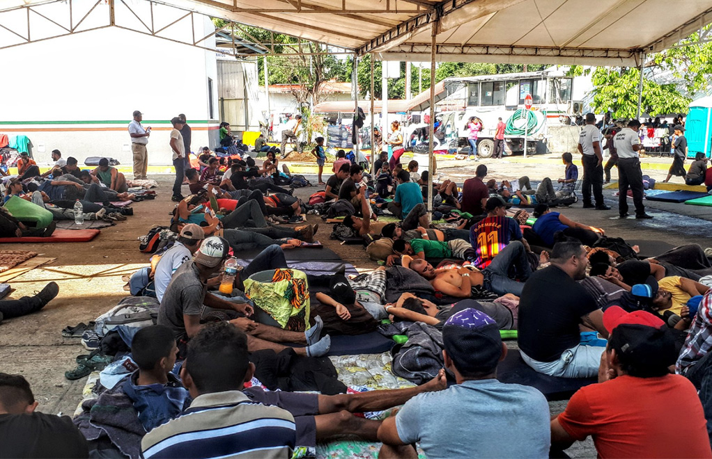 Organizaciones civiles e integrantes del éxodo migrante denunciaron ser víctimas de detenciones arbitrarias por parte de la policía y el INM | @RubenFigueroaDH