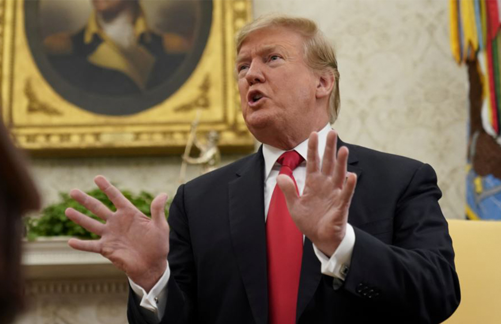 El presidente de EE.UU., Donald Trump, habla en la Casa Blanca sobre el problema de inmigración en la frontera sur del país. Martes 2 de abril de 2019. | Foto: Reuters / Voz de América