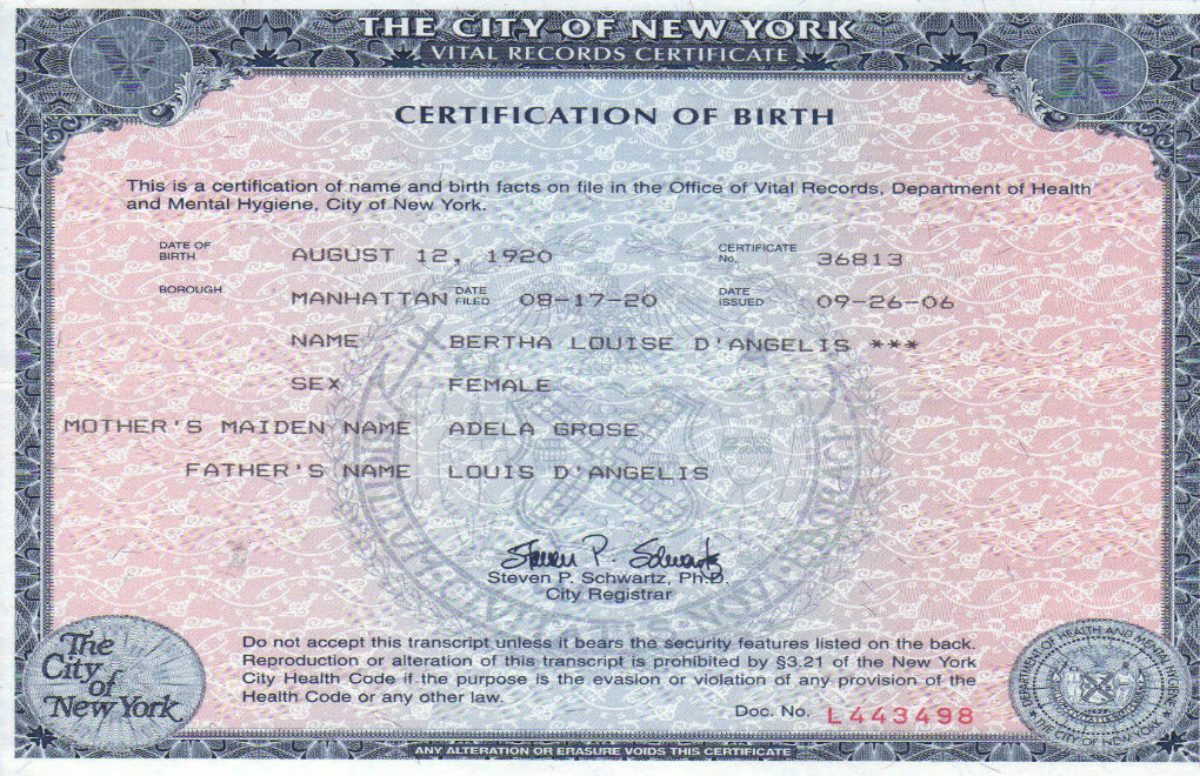 Acta De Nacimiento Americana Formato Largo Anuncio De Nacimiento 0614