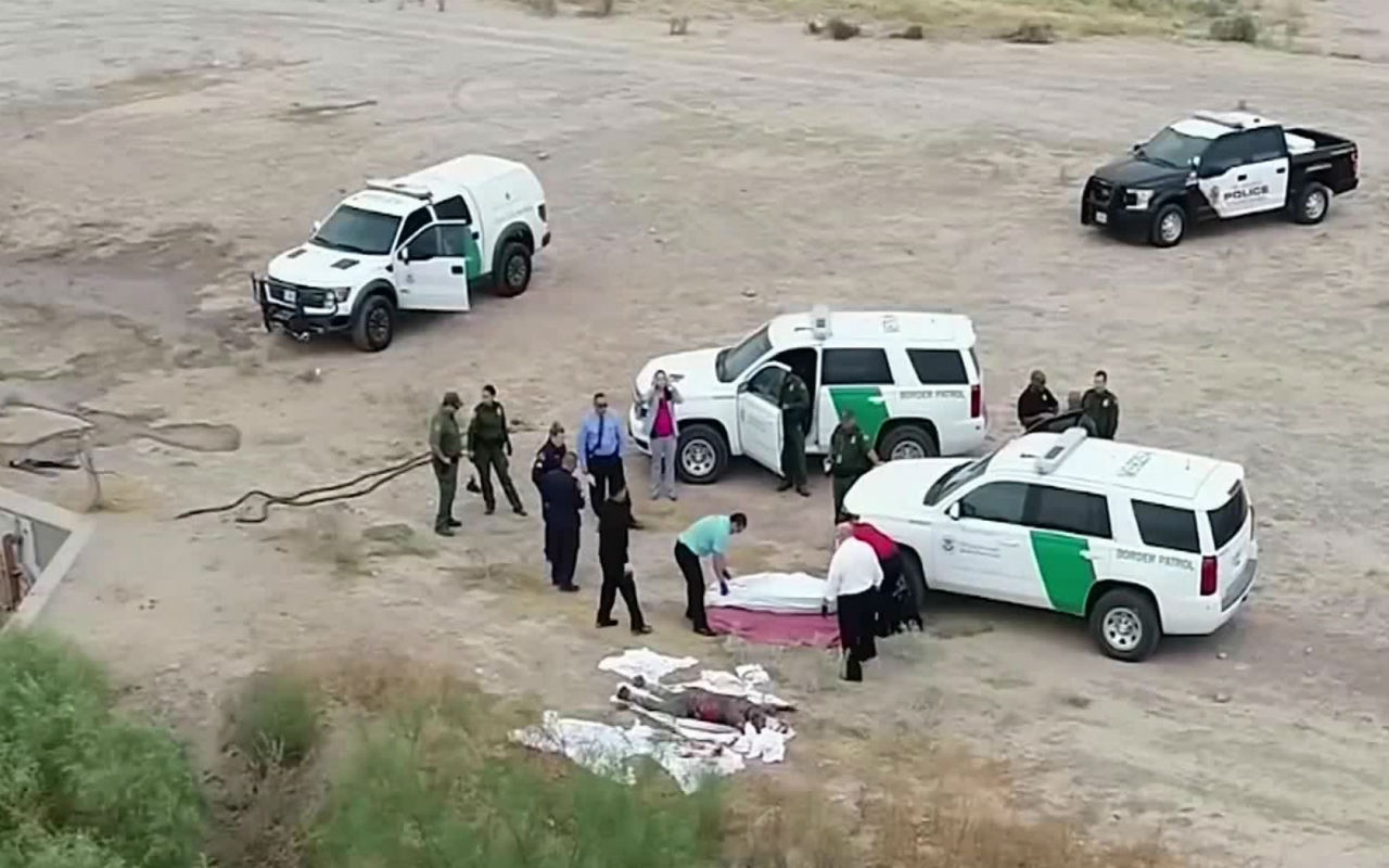 Encuetran 7 cuerpos sin vida de migrantes en El Rio Grande