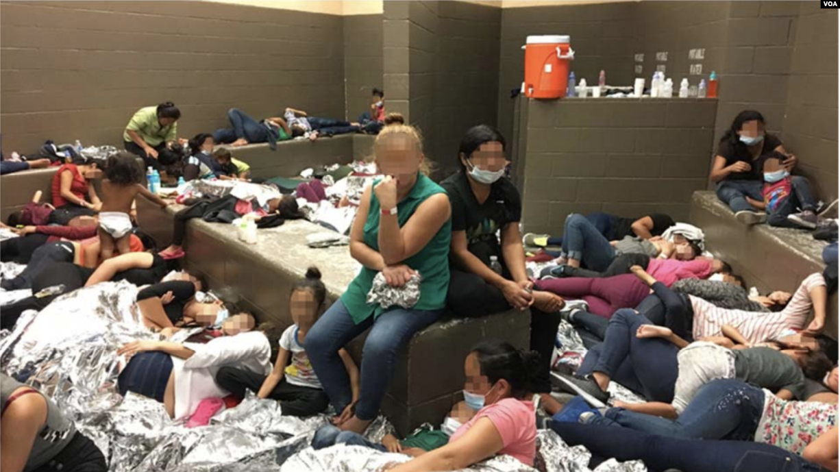 Hacinamiento en un centro de detención de migrantes en Weslaco, Texas. Foto: Captura de pantalla del informe del Inspector General de DHS