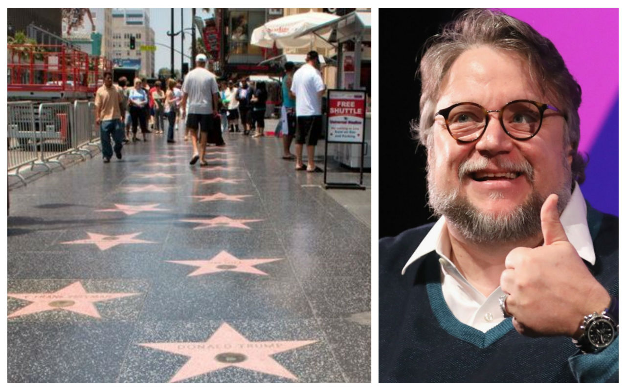 Guillermo del Toro en el Paseo de la Fama