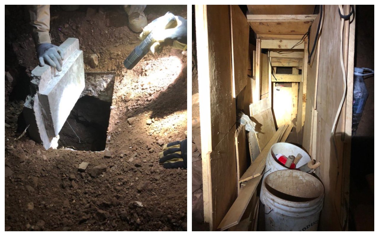 El túnel de 29 pies de largo fue encontrado durante un barrido de túnel binacional de rutina del sistema de drenaje que sirve a ambos lados de la frontera.