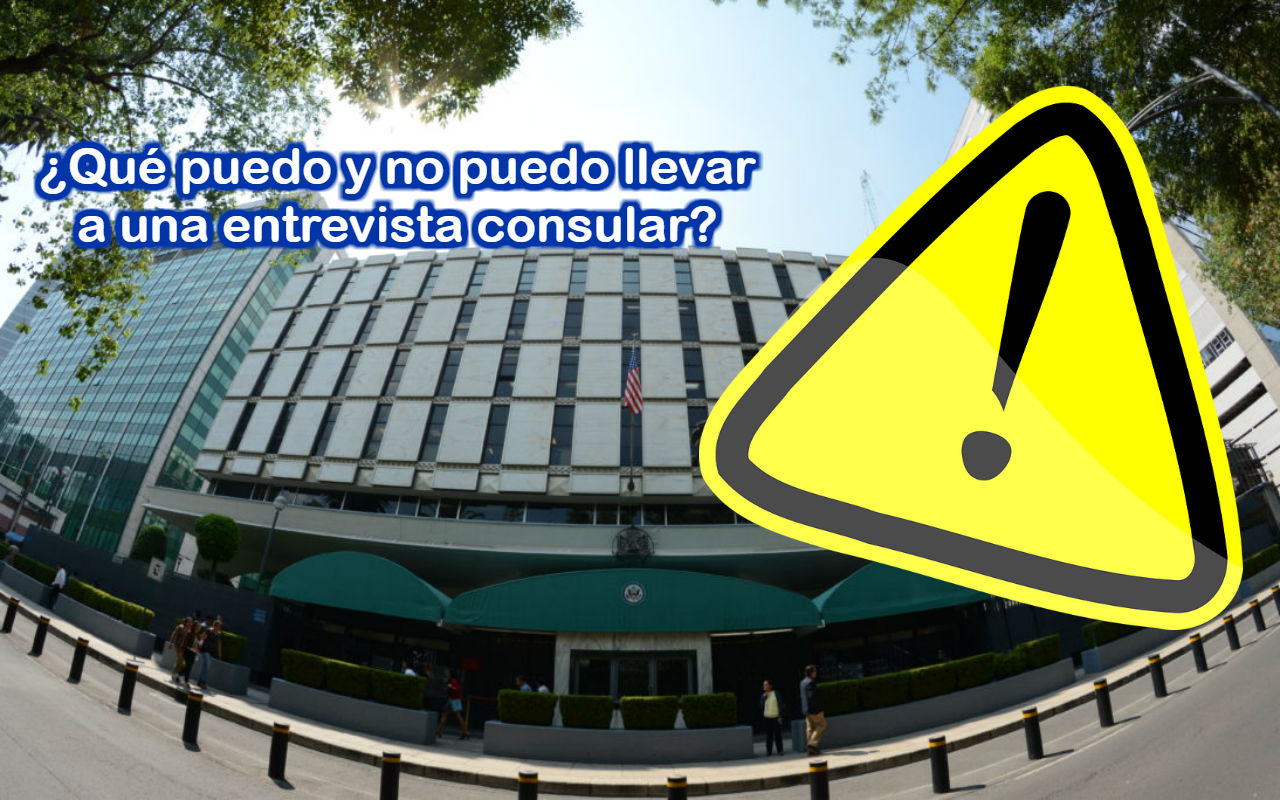 La prohibición de artículos en los consulados o embajadas es por motivos de seguridad | Foto: mx.usembassy.gov