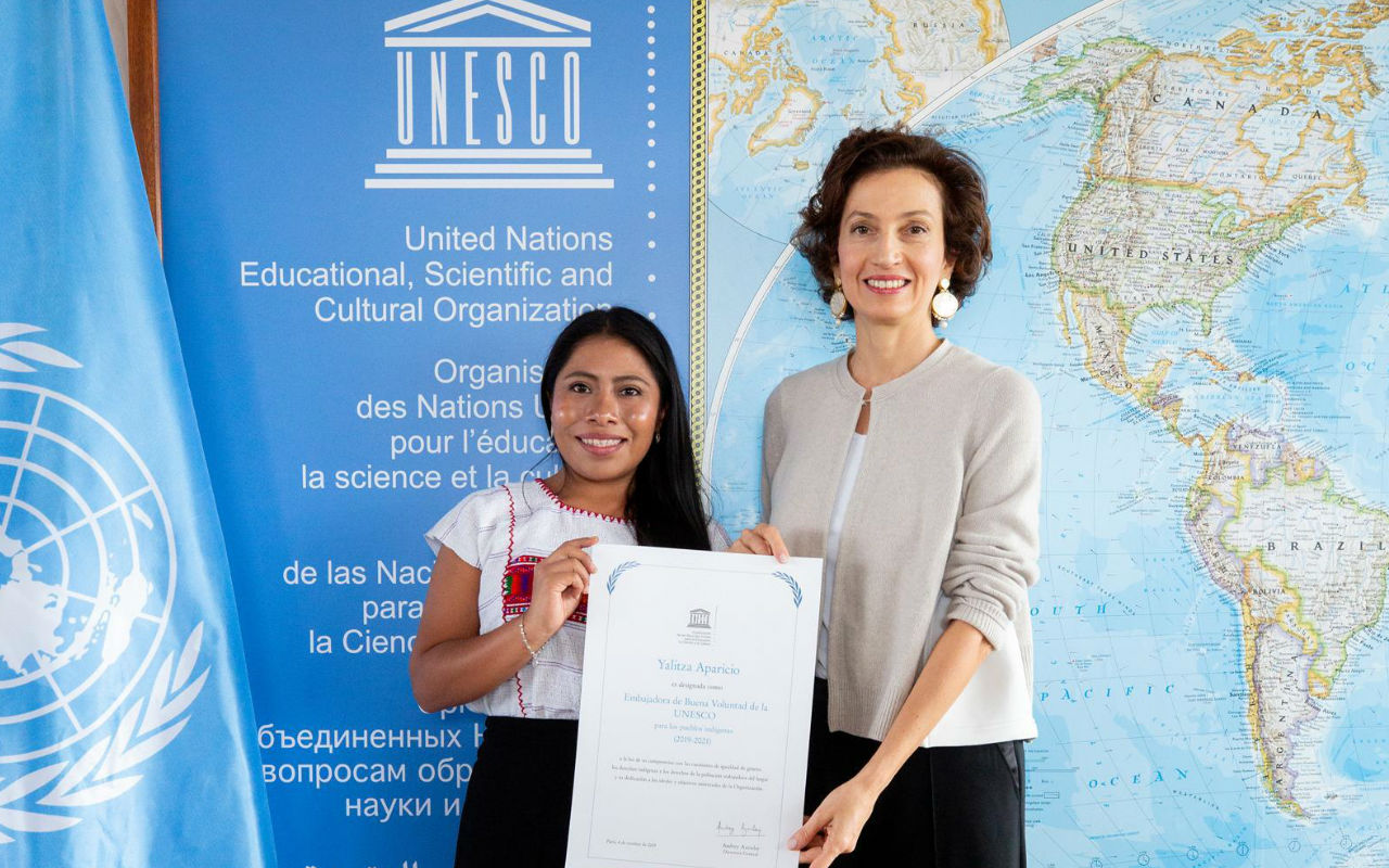 Yalitza es nombrada embajadora de la Buena Voluntad por la UNESCO