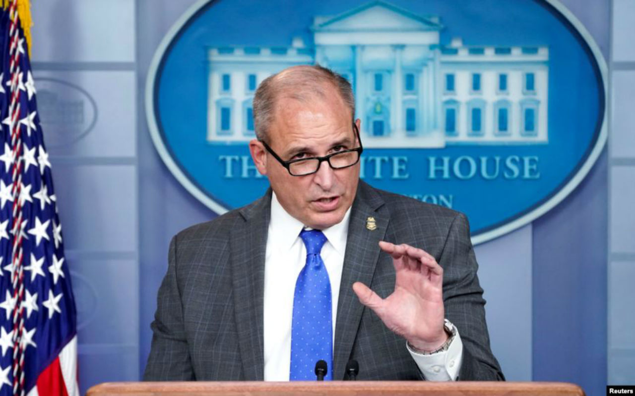 Mark Morgan, comisionado interino de la Oficina de Aduanas y Protección Fronteriza de EE.UU., durante su comparecencia ante la prensa en la Casa Blanca. | Foto: Voz de América / Reuters