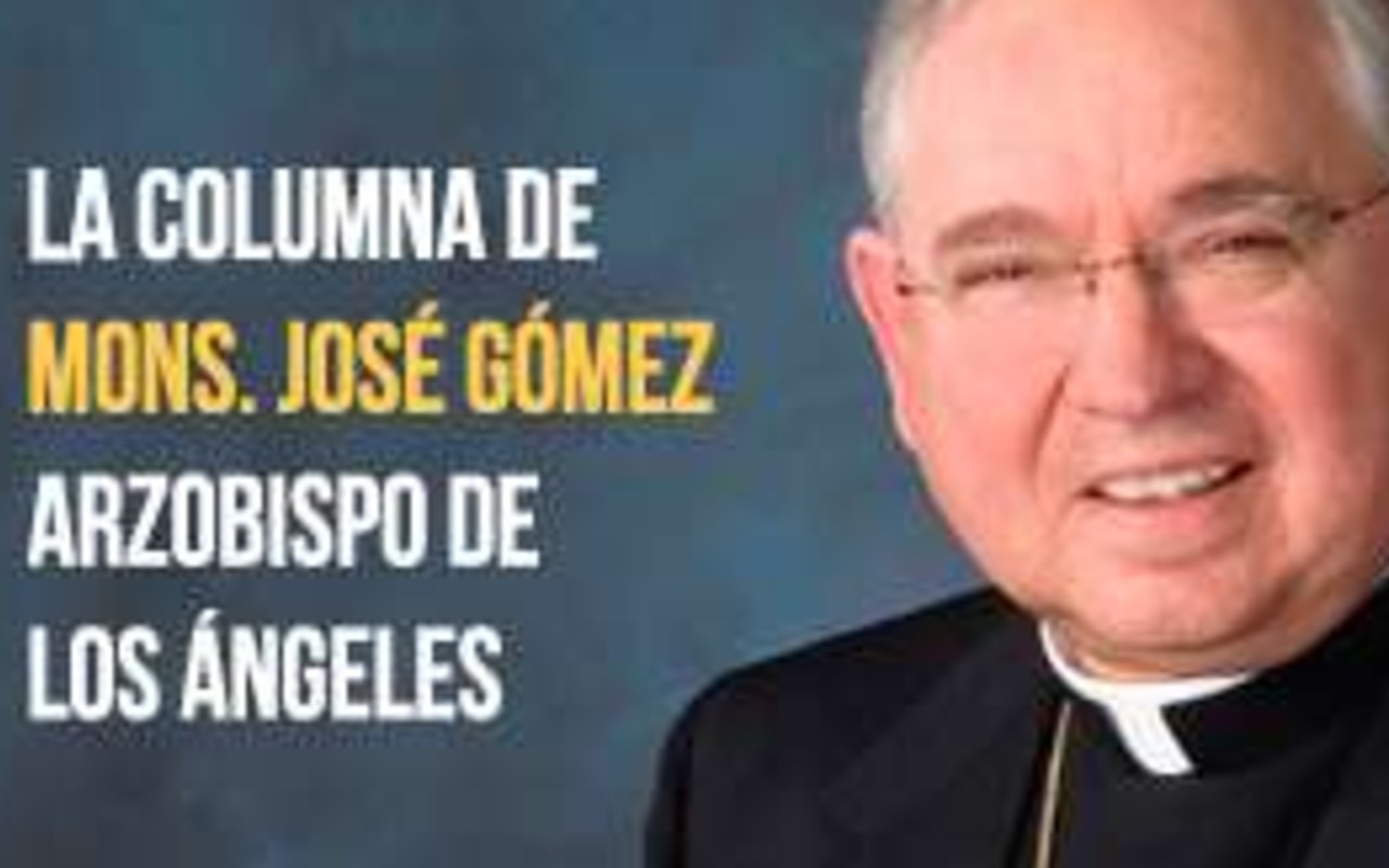 Columna de José Gómez, Arzobispo de Los Ángeles