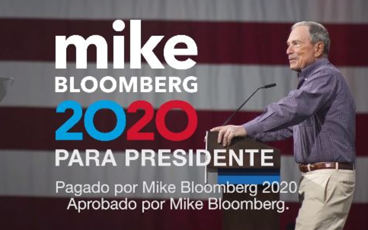 El anuncio tiene como objetivo aumentar el apoyo de Bloomberg entre los votantes de habla hispana, “No podemos seguir divididos en un mundo en agitación"