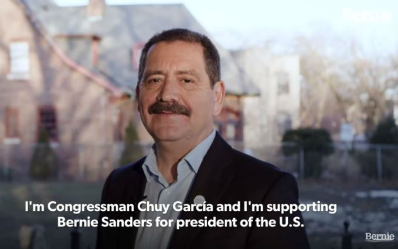 Representante Jesús Chuy García apoya a Bernie Sanders