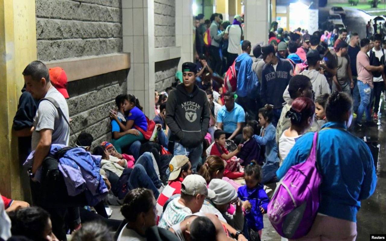 Carvana de migrantes en México
