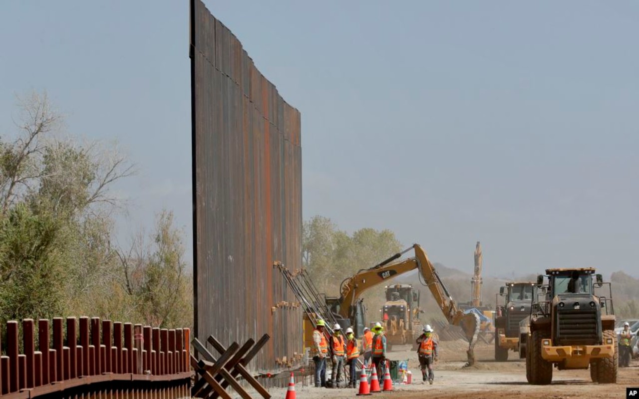 Construcción del muro fronterizo, México-Estados Unidos
