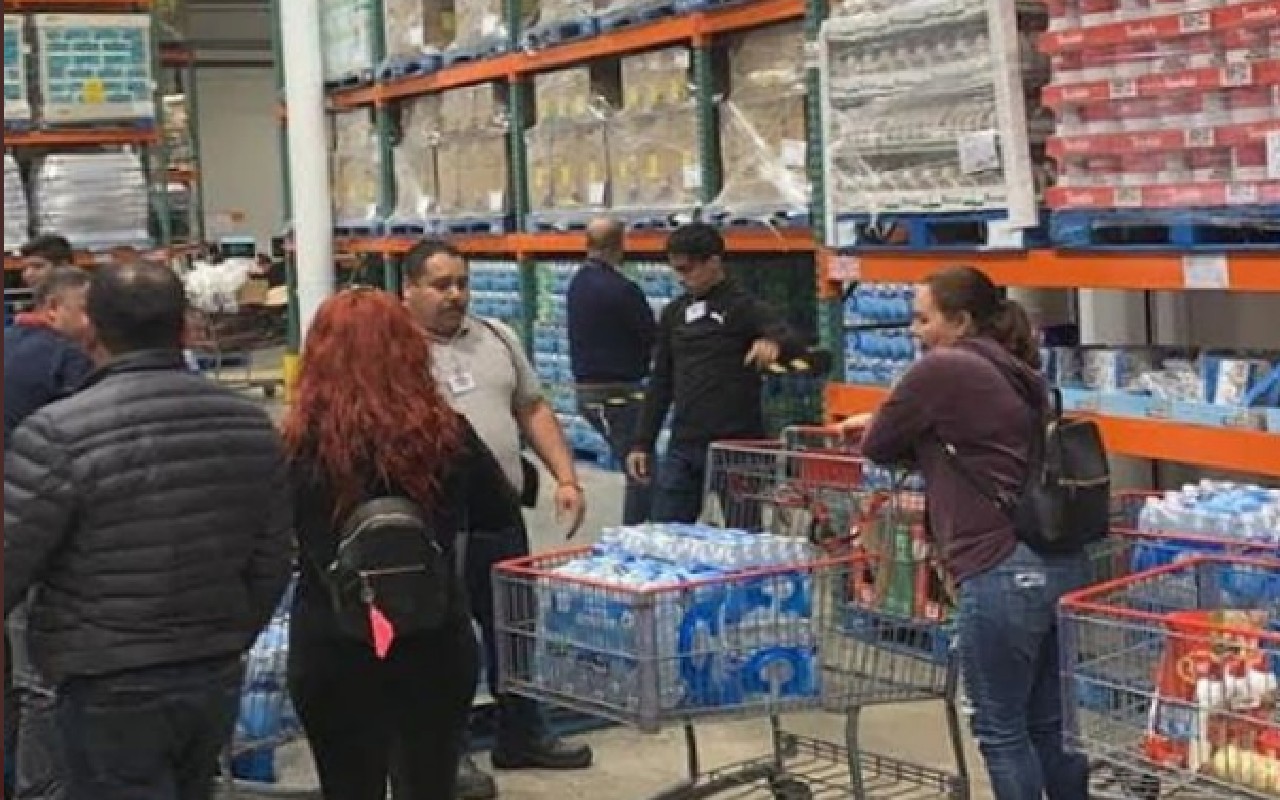 Desabastecimiento en tiendas y compras de pánico por Covid-19 en el norte de México